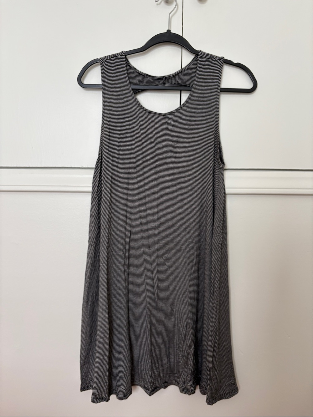 Women's Sleeveless Striped Swing Dress